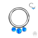 Bezel-Set 3 Opal Titanium Clicker (2 colors)