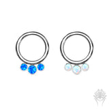 Bezel-Set 3 Opal Titanium Clicker (2 colors)