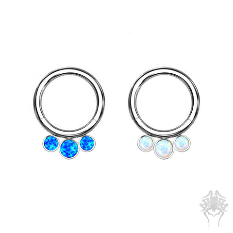 Bezel-Set 3 Opal Titanium Clicker (2 colors)