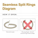 14K Gold Bezel Set CZ Seamless Split Ring